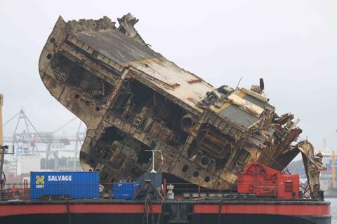 Wreck removal is a growing source of work for the salvage industry (Peter Barker)